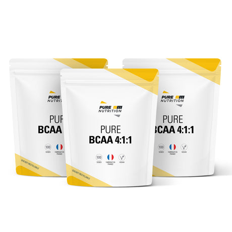 Pack de 3 sachets de BCAA 500g