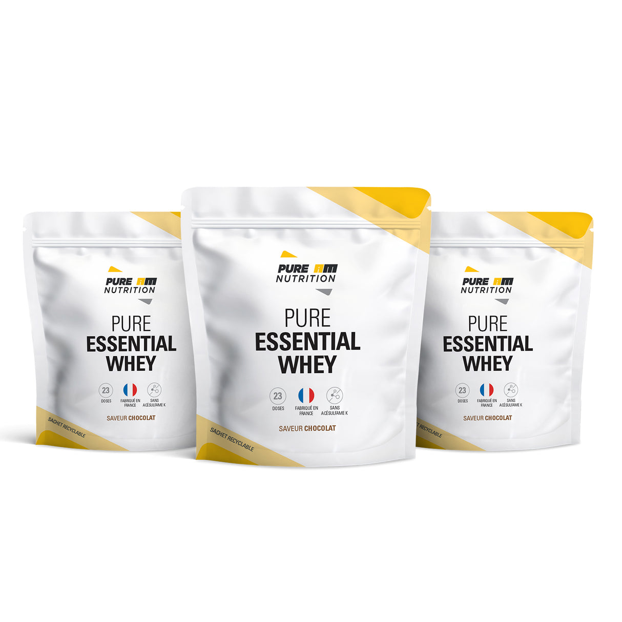 Pack de 3 PURE Essential whey chocolat