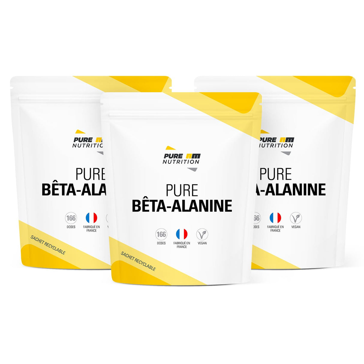 Pack de 3 Bêta-alanine PURE AM Nutrition