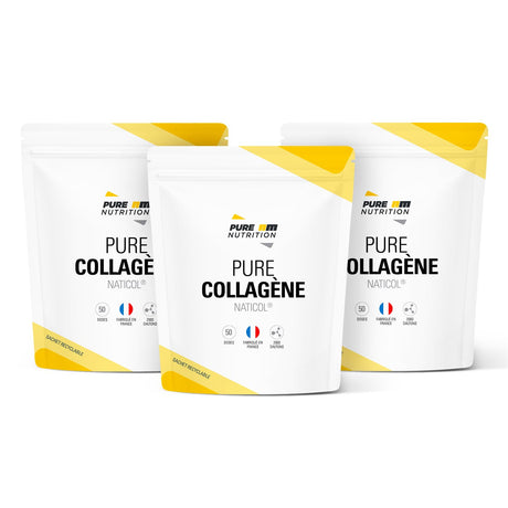 Pack de 3 collagène Naticol PURE AM Nutrition