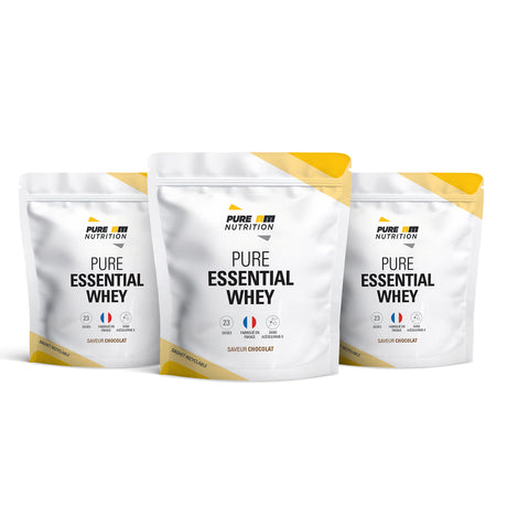 Pack de 3 PURE Essential whey chocolat