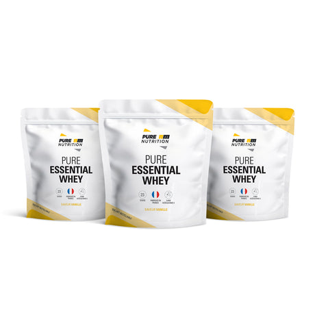 Pack de 3 PURE Essential whey vanille