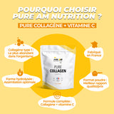 Caractéristiques collagène + vitamine C AM Nutrition  