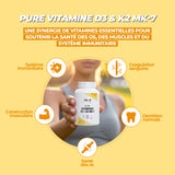 Caractéristiques vitamines D3 & K2