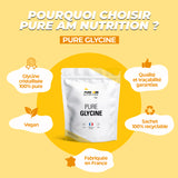 Caractéristiques PURE Glycine AM Nutrition 