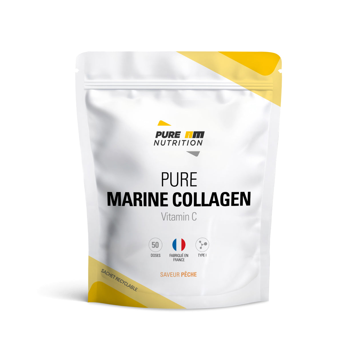 Collagène marin + vitamine C saveur pêche