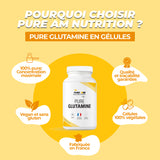 Caractéristiques glutamine AM Nutrition en gélules 