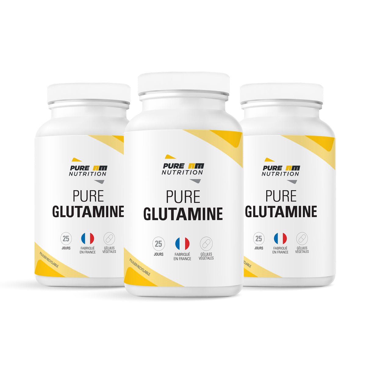 Pack de 3 PURE Glutamine en gélules