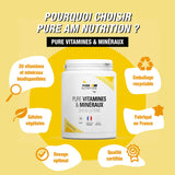 Caractéristiques multivitamines PURE AM Nutrition