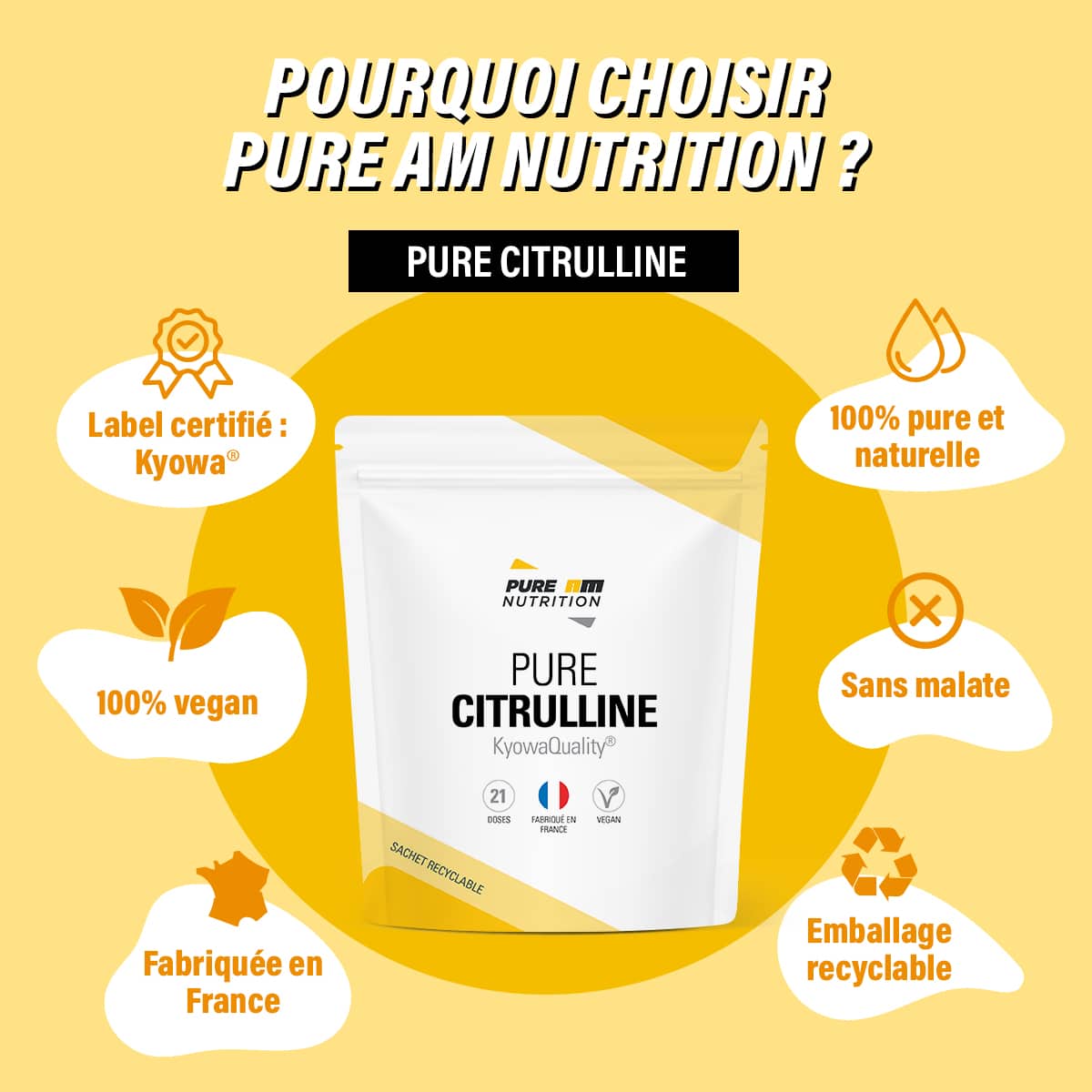 Pure Citrulline caractéristiques