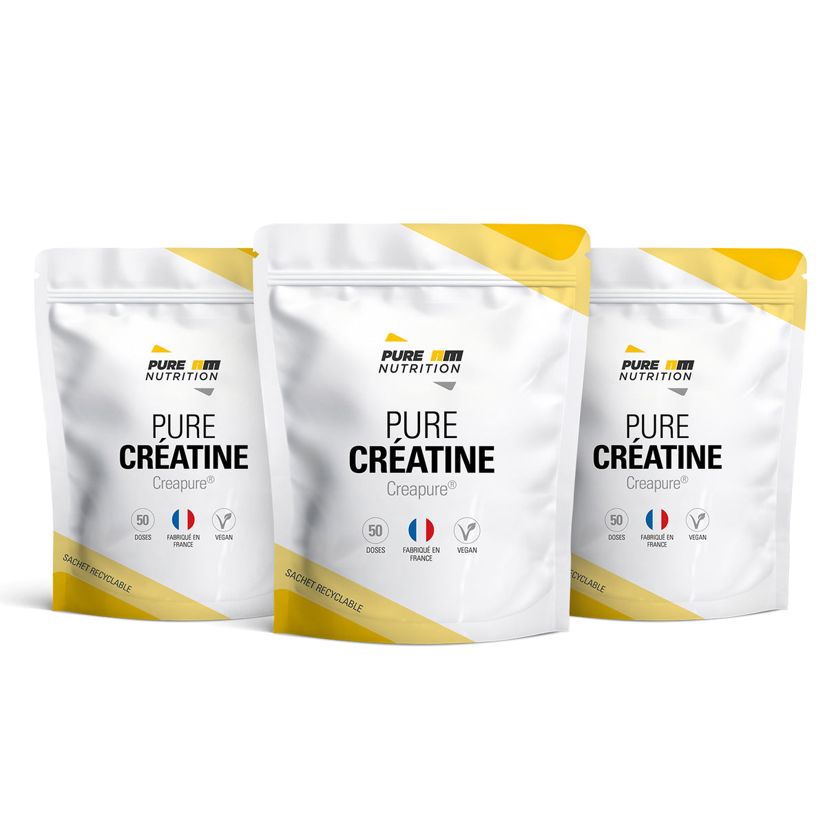 Pack de 3 PURE Créatine Creapure® 150g
