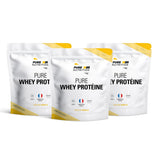 Pack de 3 whey protéine vanille