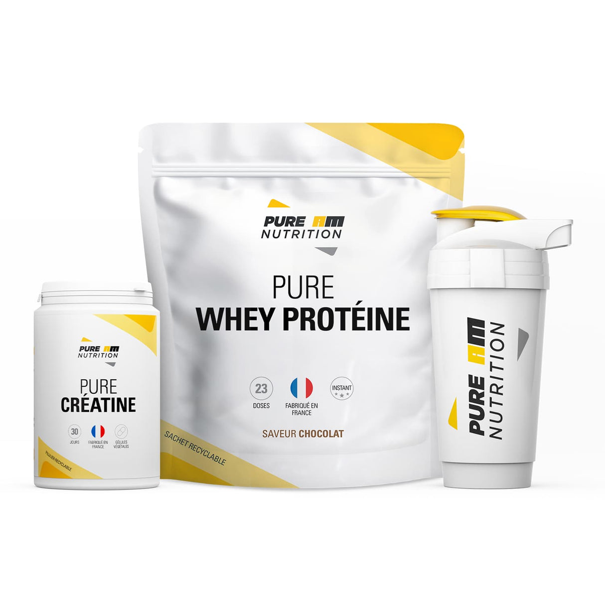 Starter pack avec whey chocolat